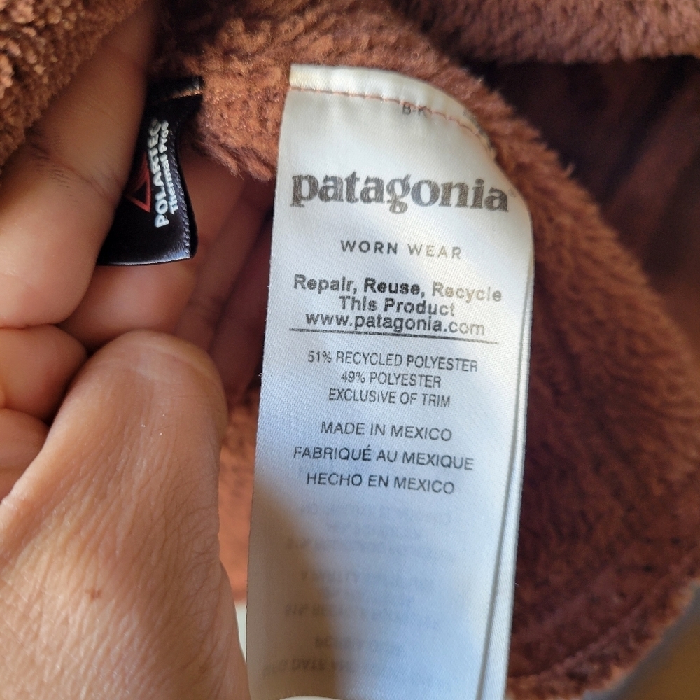 Patagonia Women's Re-Tool Snap-T Fleece Pullover Small Pocket Snap Buttons - Picture 6 of 10
